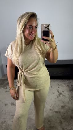 2 piece stretchy 34896 onesize Taupe