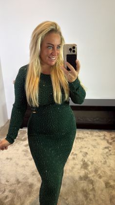 Xtra stretch dress 641338 Groen