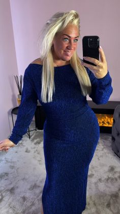 jurk 8835 Blauw
