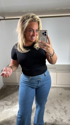 Mommy xtra stretch top Zwart