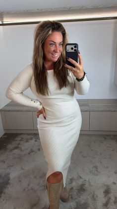 Dress z-216 Beige