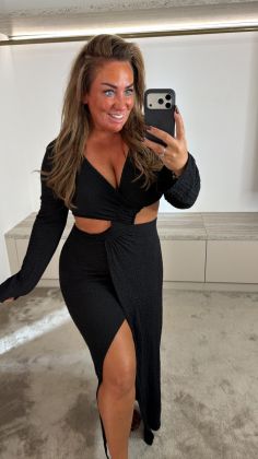 a-8653-dress Zwart