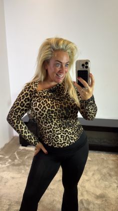 Mommy extra stretchy top Luipaard