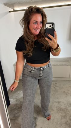 Mommy spijkerbroek grijs dj2456 Grijs