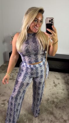 Mommy beachy pants Blauw