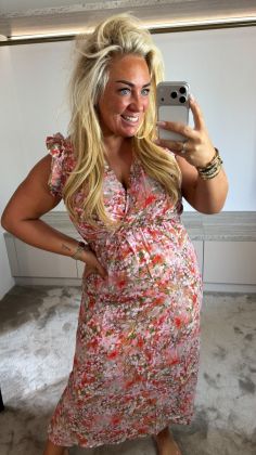 Ibiza dress reb-15303-2 Roze