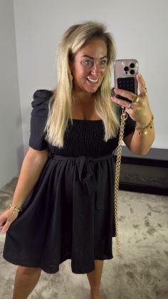 dress 8356 Zwart