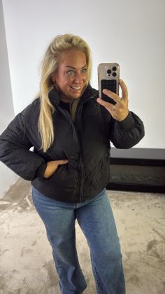 puffer jas t2662 Zwart