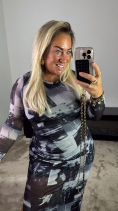 Mommy MESH dress Zwart