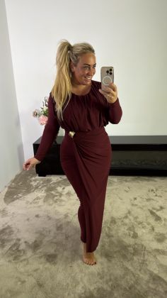 Jurk stretch stylisch christmas 33579 Paars