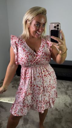 STUNTDRESS Schoolplein jurkje a125-8 Rood