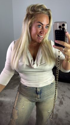 Mommy extra stretchy top Beige