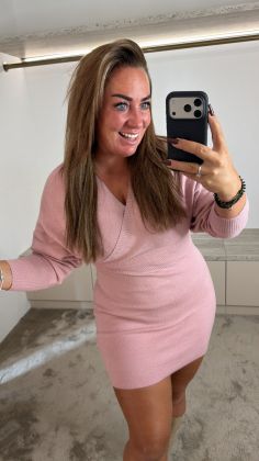 Dress e6218 Roze