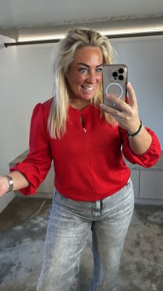 Lente top a-6511 Rood