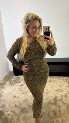 Xtra stretch dress 641338 Goud