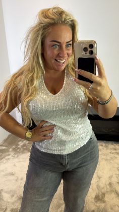 kerst top hs7229 Zilver