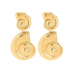 Oorbel schelp 125199 Goud