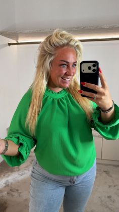 Trendy blouse a-4696 Groen