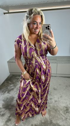 Magic basic dress Paars