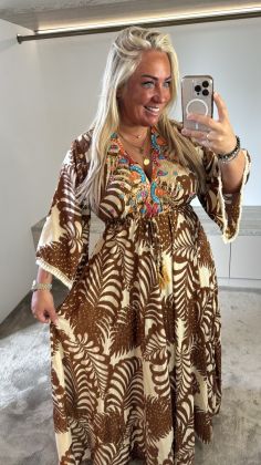 Ibiza dress Camel