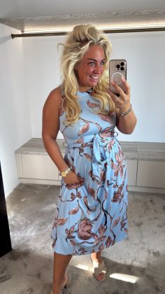 Maffia stretch dress hs10508 Blauw