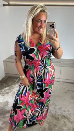 GLITTER Magic jurk Zwart