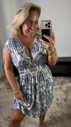 Magic dress  j025-80 Blauw
