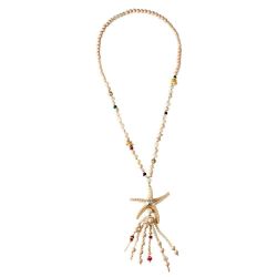 Ibiza Mega ketting zeester 112117 Beige