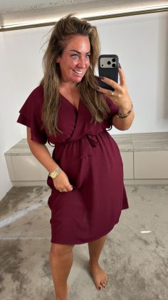a 8798 dress Bordeauxrood