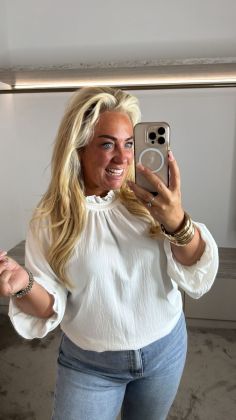Trendy blouse Wit