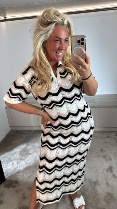 Beach dress a-8513 Zwart