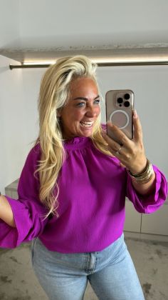 Trendy blouse Paars