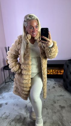 classy winterjas el-424 Camel
