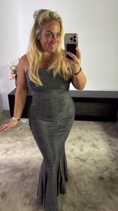 extra stretch jurk hs8156 Zilver