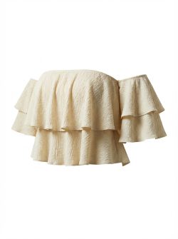 Vlinder top 10689 Beige