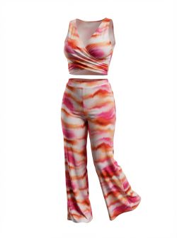 xtra stretch Bonaire 2 piece 8633 Oranje