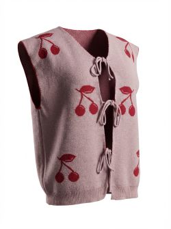 gilet kersje 336 onesize Pink