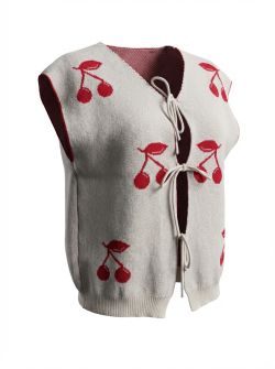 gilet kersje 336 onesize Wit