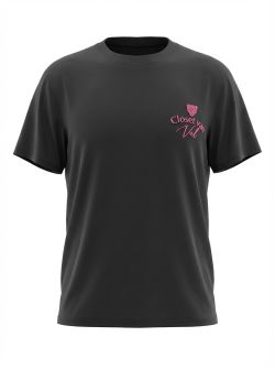 CVV Tshirt 1101 Zwart roze