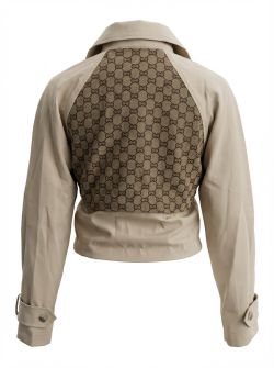 cropped trenchcoat a-9892 Beige