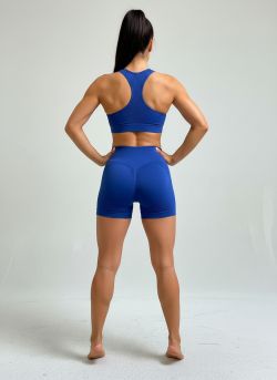 Stretch bikershort xtra push Blauw