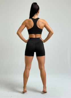 Stretch bikershort xtra push Zwart