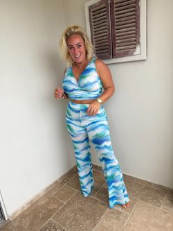 xtra stretch Bonaire 2 piece 8633 Blauw