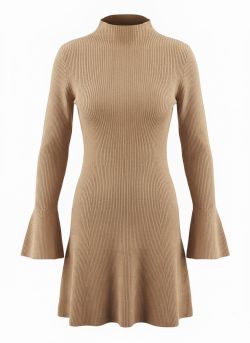 Jurk claire Camel