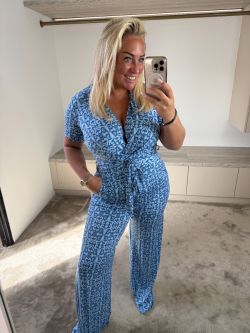 Mommy xtra stretch jumpsuit Blauw