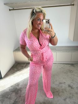 Mommy xtra stretch jumpsuit Roze