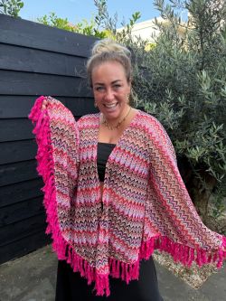Boho bikini cover Roze