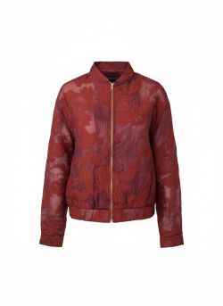 Bomber lente jasje A-9888 Bordeauxrood