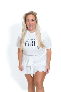 T-shirt goodvibes Wit