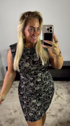 Mommy in marbella mesh dress